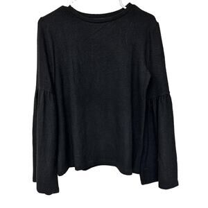 Zara Trafaluc Black Bell Flare Sleeve Size Small